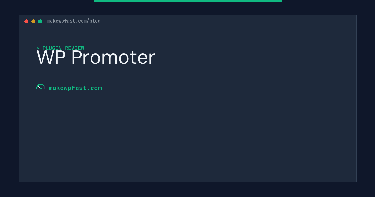WP Promoter - MakeWPFast