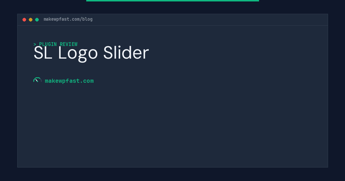 SL Logo Slider - MakeWPFast