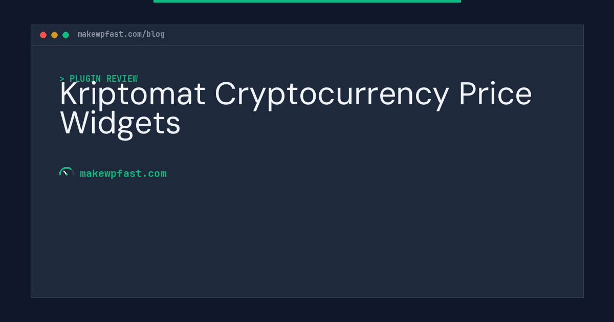 Kriptomat Cryptocurrency Price Widgets - MakeWPFast