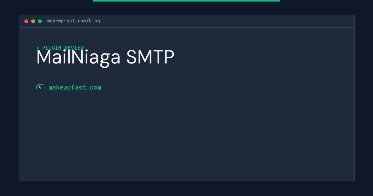 MailNiaga SMTP - MakeWPFast