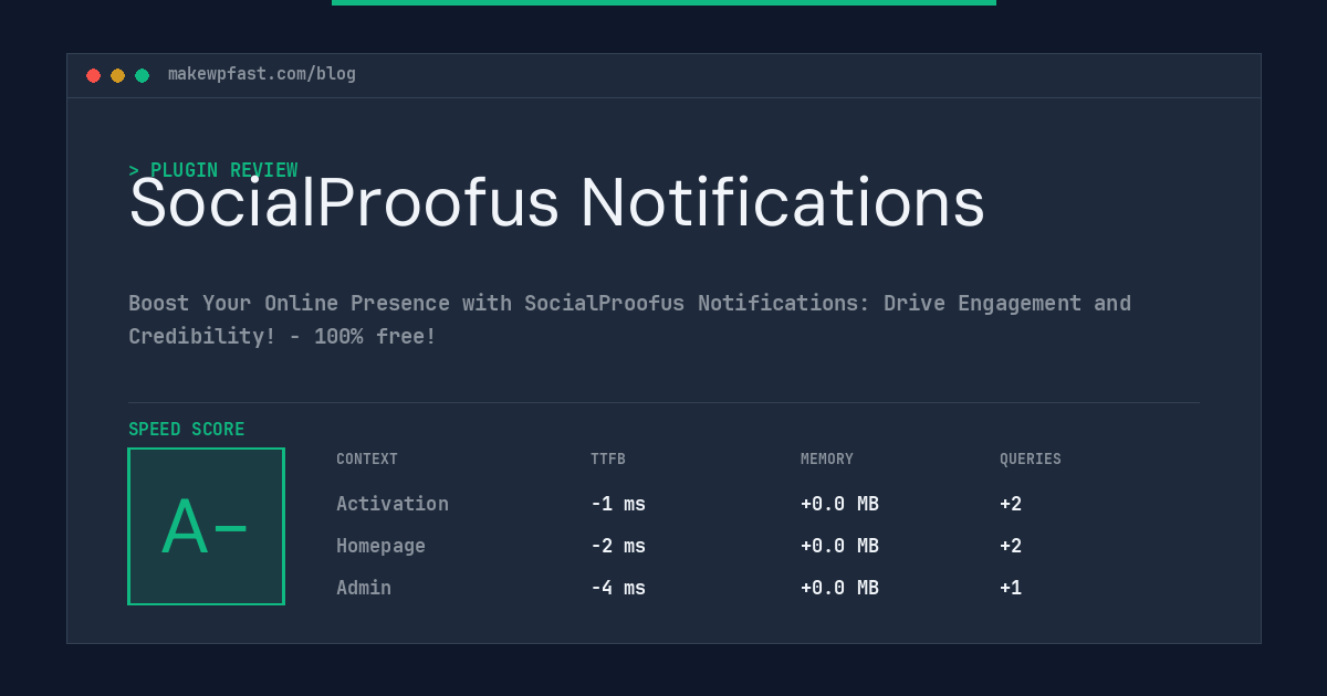 SocialProofus Notifications - MakeWPFast