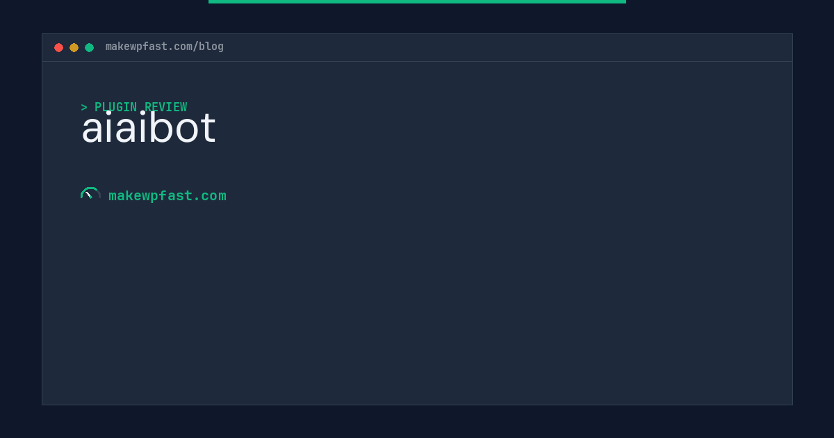 aiaibot - MakeWPFast