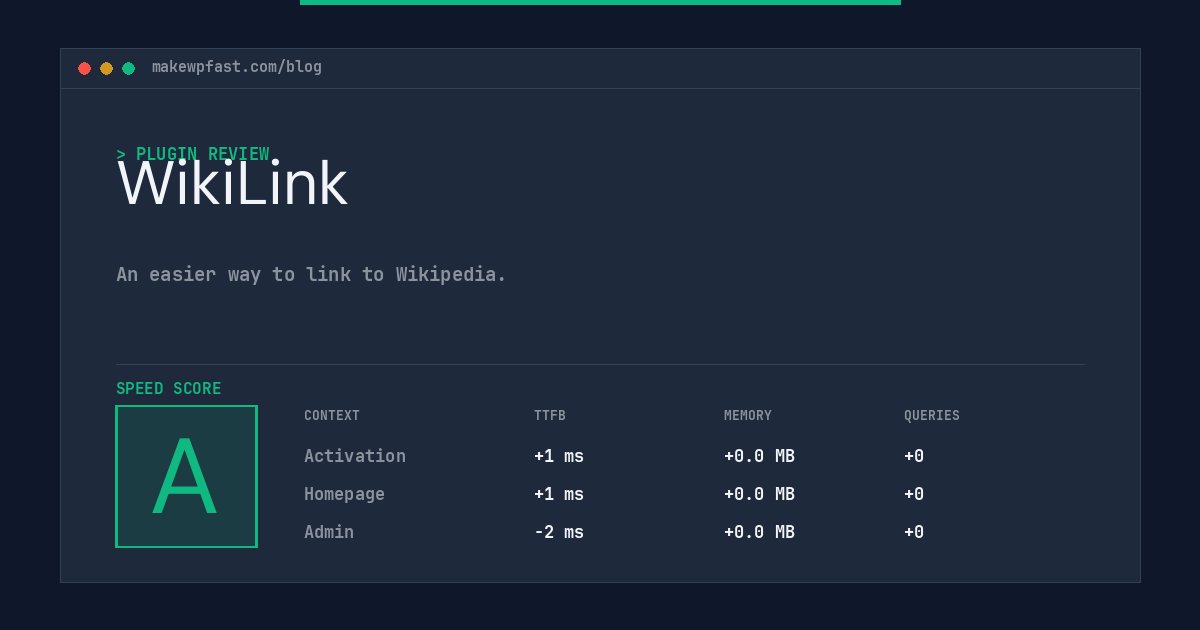 WikiLink - MakeWPFast