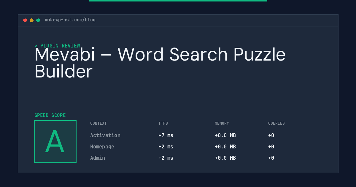 Mevabi – Word Search Puzzle Builder - MakeWPFast