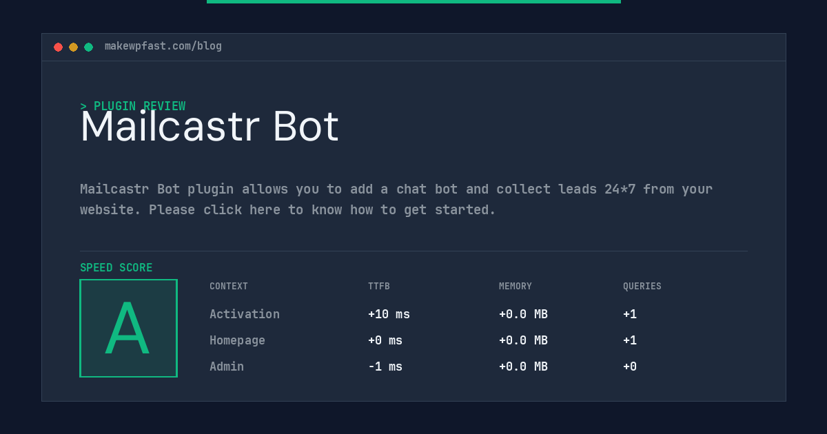Mailcastr Bot - MakeWPFast