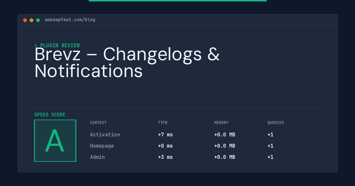 Brevz – Changelogs & Notifications - MakeWPFast
