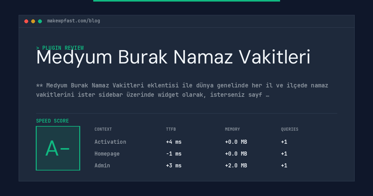 Medyum Burak Namaz Vakitleri - MakeWPFast