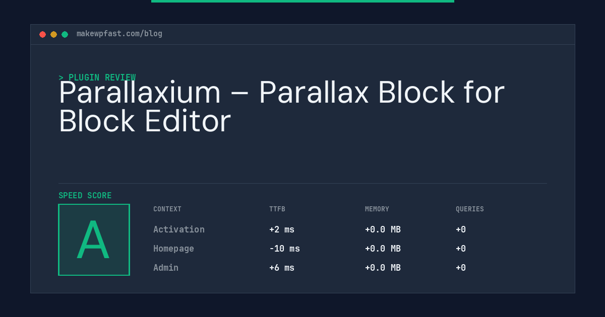 Parallaxium – Parallax Block for Block Editor - MakeWPFast