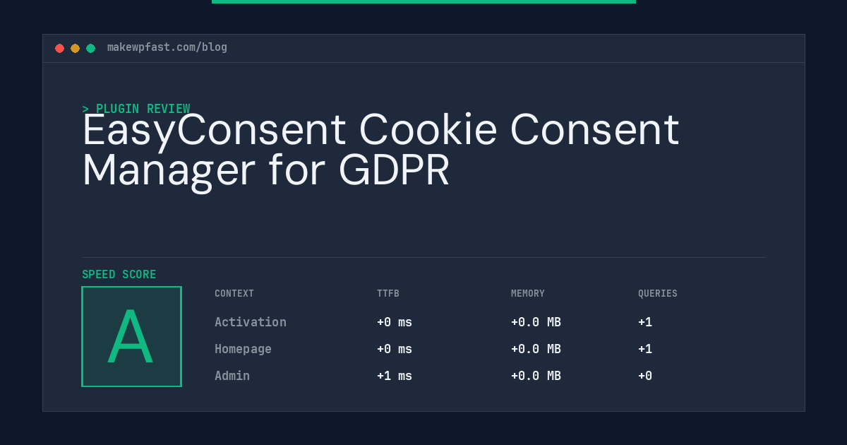EasyConsent Cookie Consent Manager for GDPR - MakeWPFast