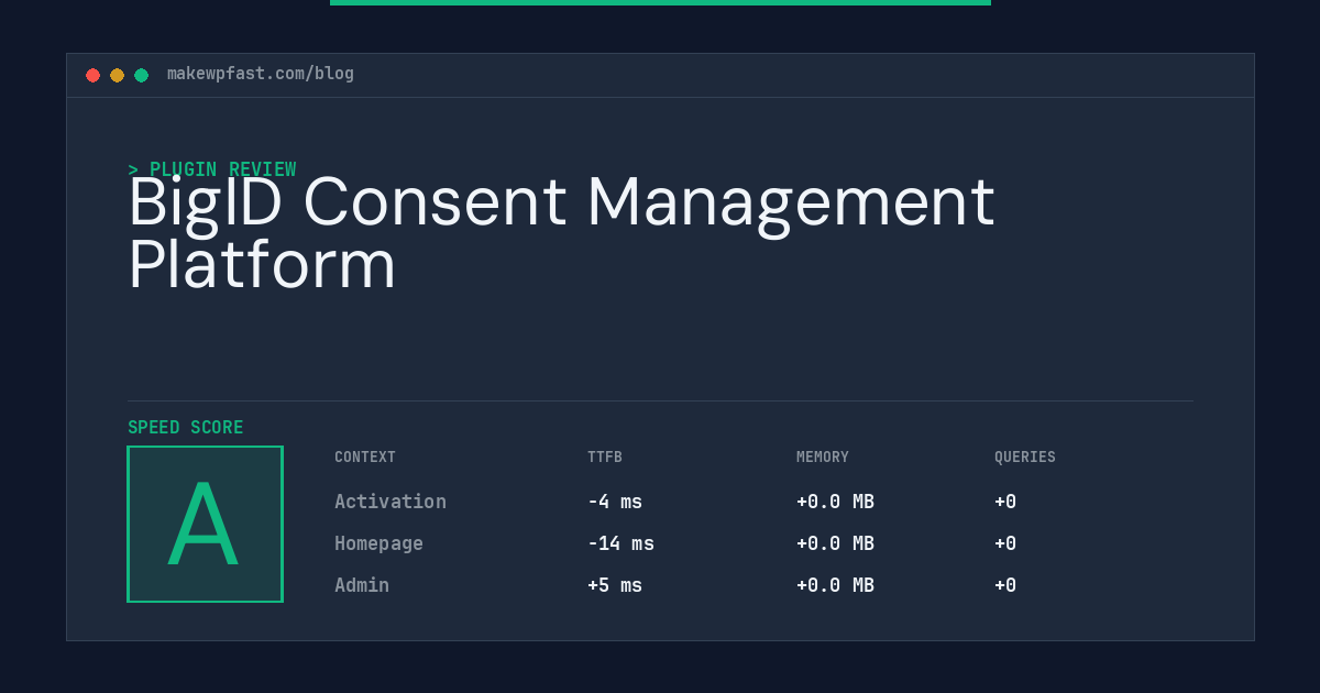 BigID Consent Management Platform - MakeWPFast