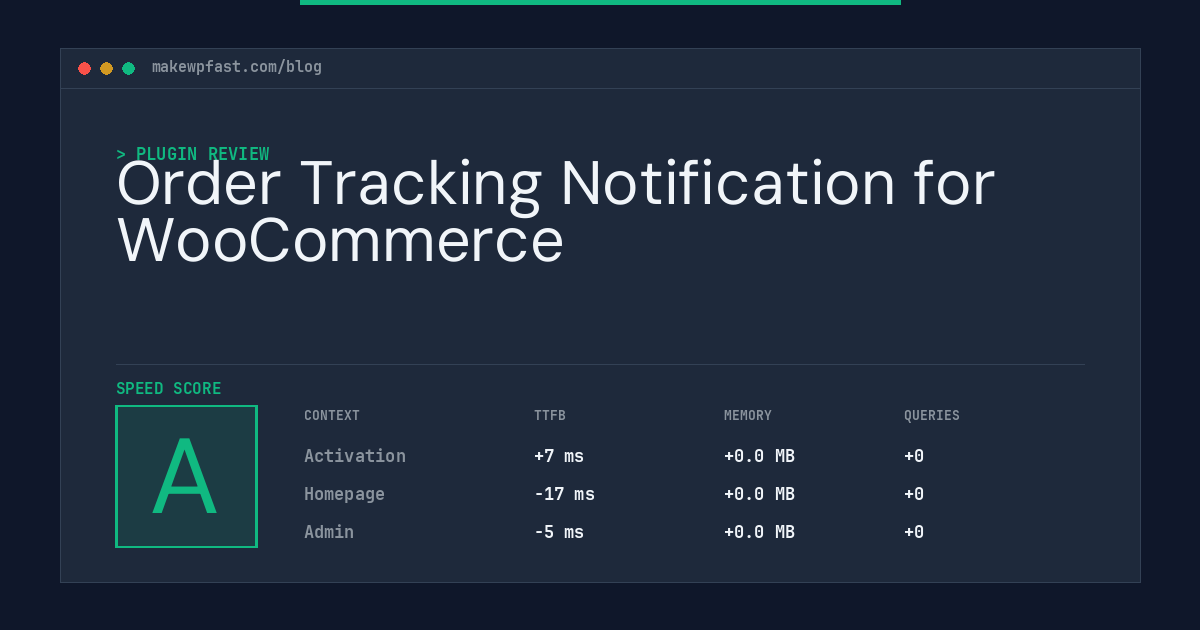 Order Tracking Notification for WooCommerce - MakeWPFast