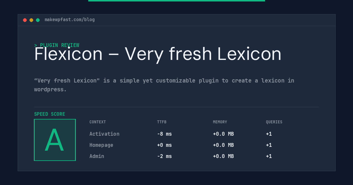 Flexicon – Very fresh Lexicon - MakeWPFast