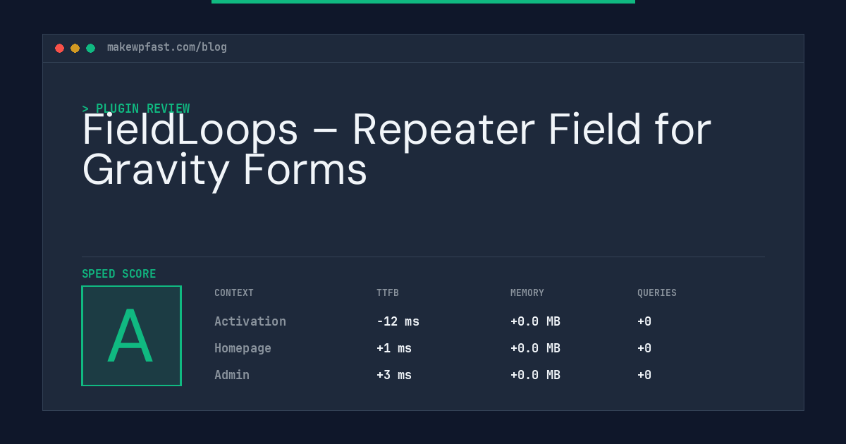 FieldLoops – Repeater Field for Gravity Forms - MakeWPFast