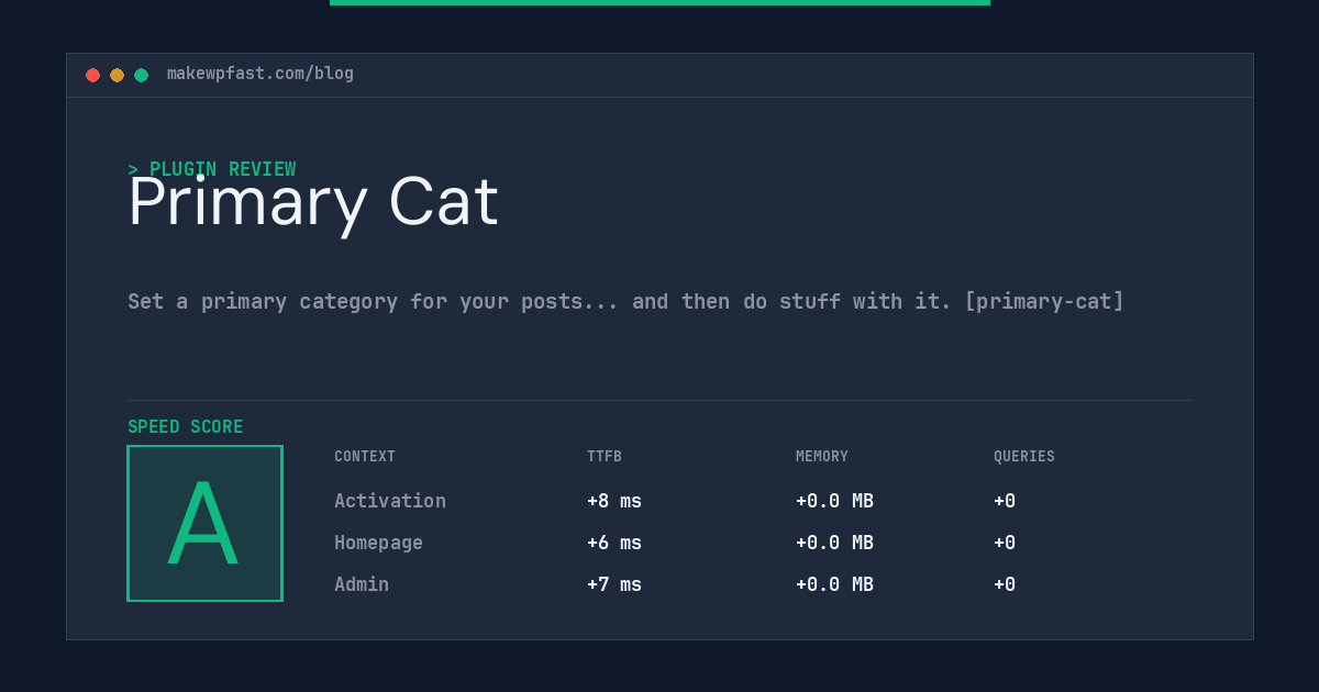 Primary Cat - MakeWPFast