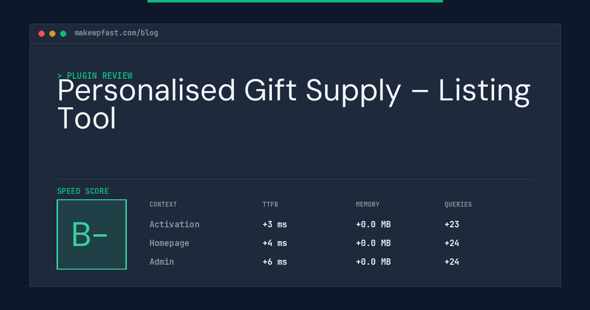Personalised Gift Supply – Listing Tool - MakeWPFast