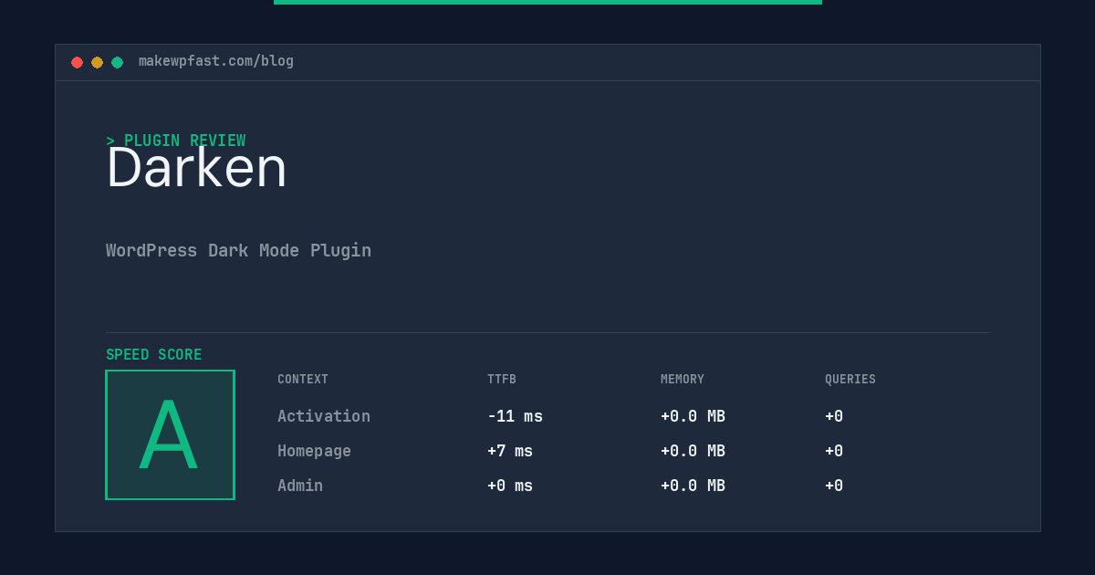 Darken - MakeWPFast