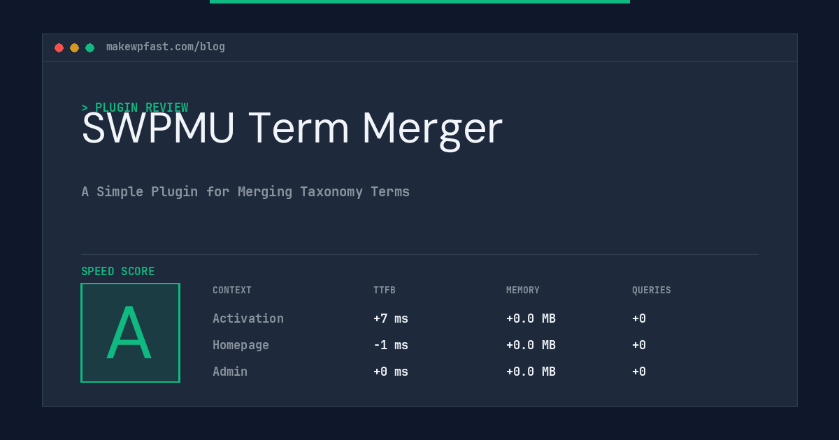 SWPMU Term Merger - MakeWPFast