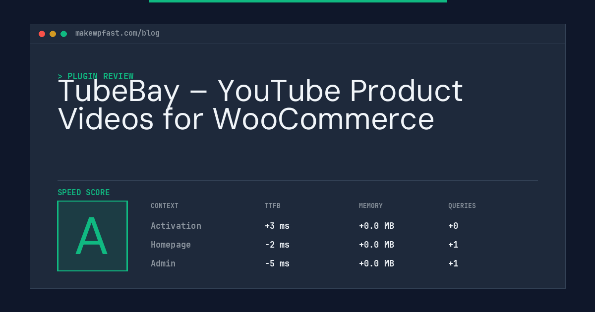 TubeBay – YouTube Product Videos for WooCommerce - MakeWPFast
