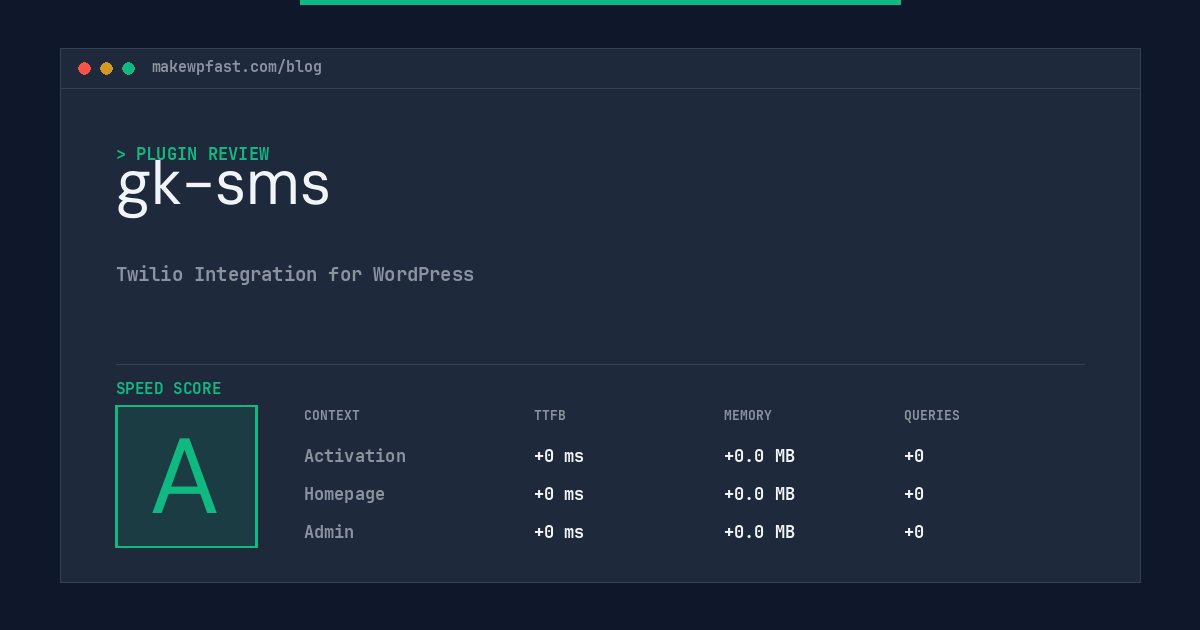 gk-sms - MakeWPFast