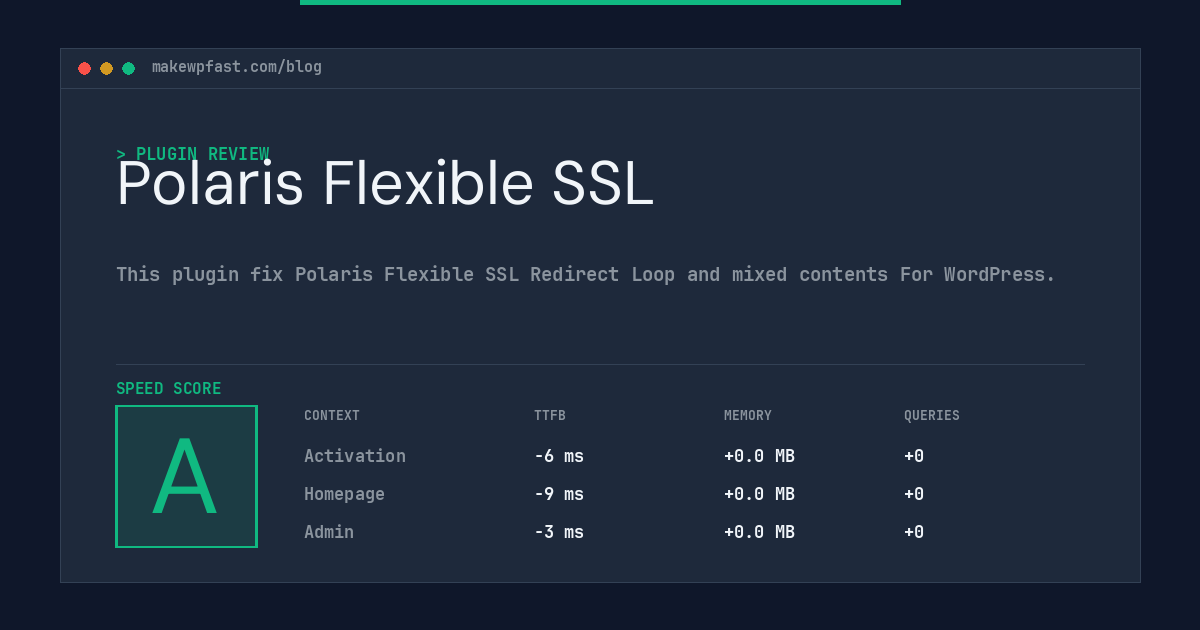 Polaris Flexible SSL - MakeWPFast