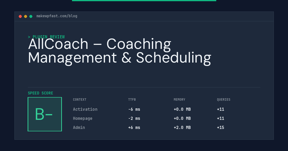 AllCoach – Coaching Management & Scheduling - MakeWPFast