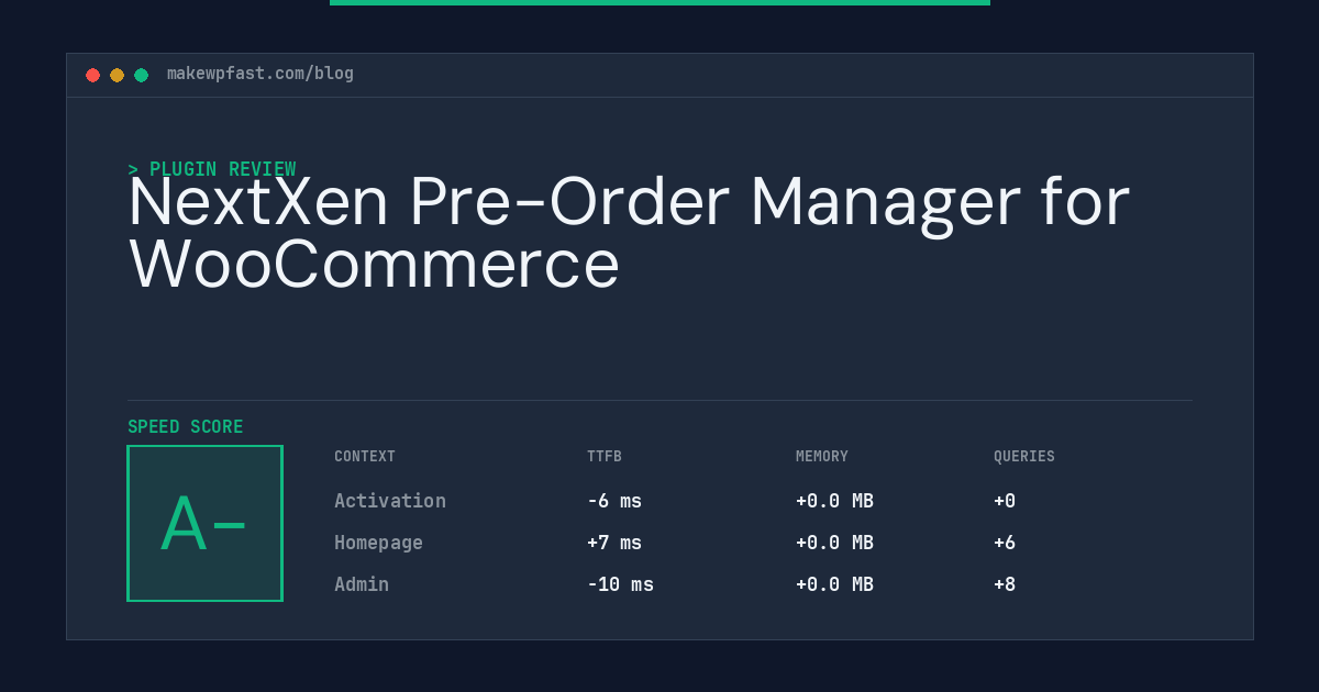 NextXen Pre-Order Manager for WooCommerce - MakeWPFast