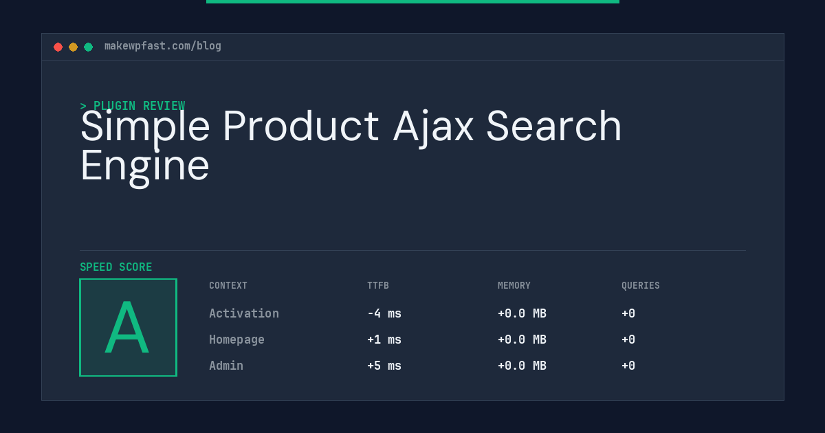 Simple Product Ajax Search Engine - MakeWPFast