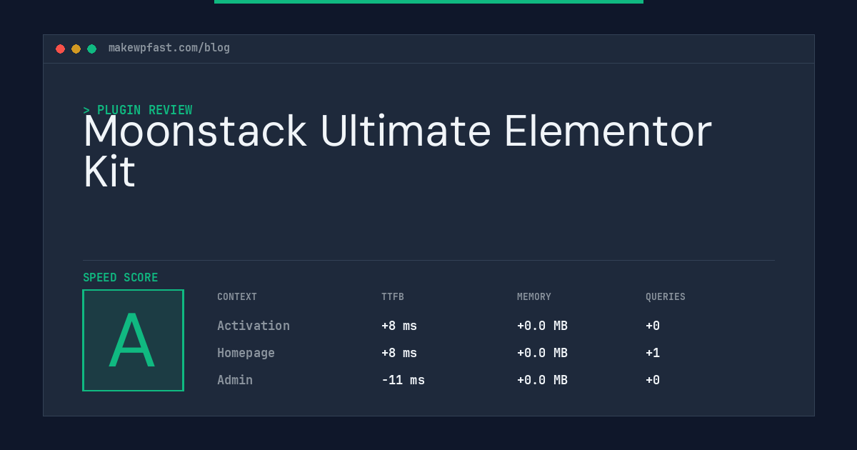 Moonstack Ultimate Elementor Kit - MakeWPFast