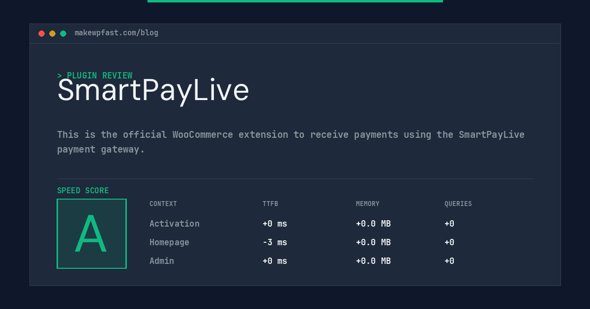 SmartPayLive - MakeWPFast