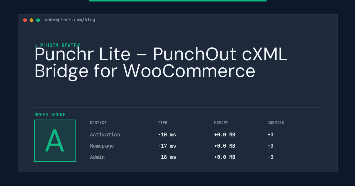 Punchr Lite – PunchOut cXML Bridge for WooCommerce - MakeWPFast