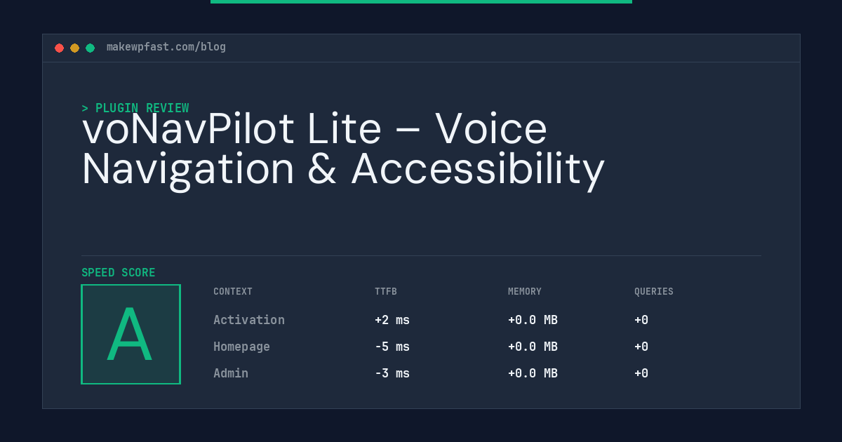 voNavPilot Lite – Voice Navigation & Accessibility - MakeWPFast