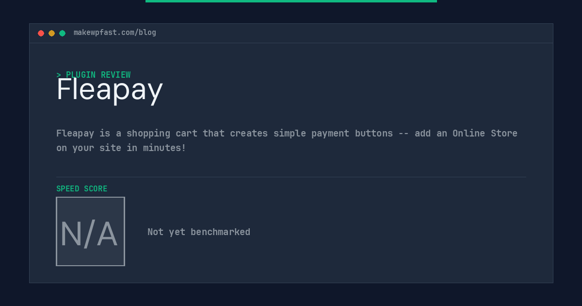 Fleapay - MakeWPFast