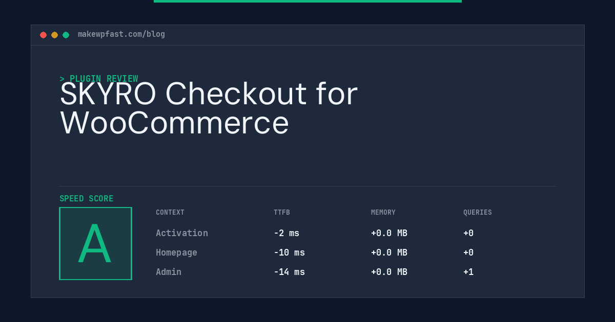 SKYRO Checkout for WooCommerce - MakeWPFast