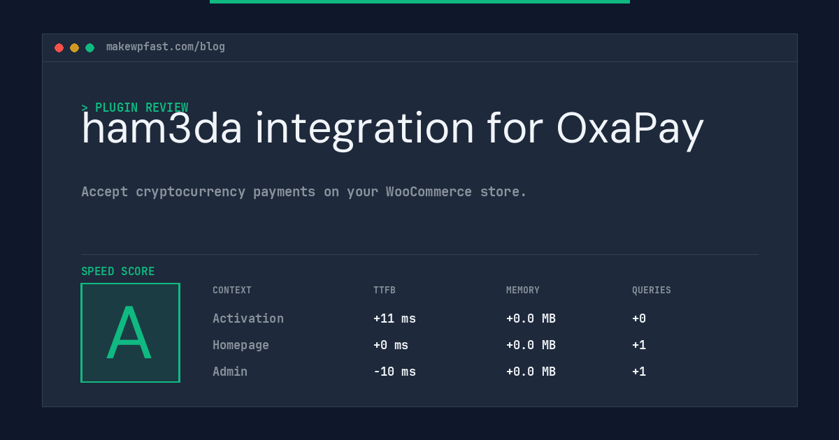 ham3da integration for OxaPay - MakeWPFast