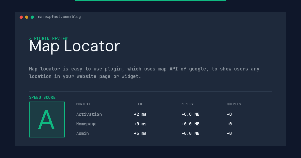 Map Locator - MakeWPFast