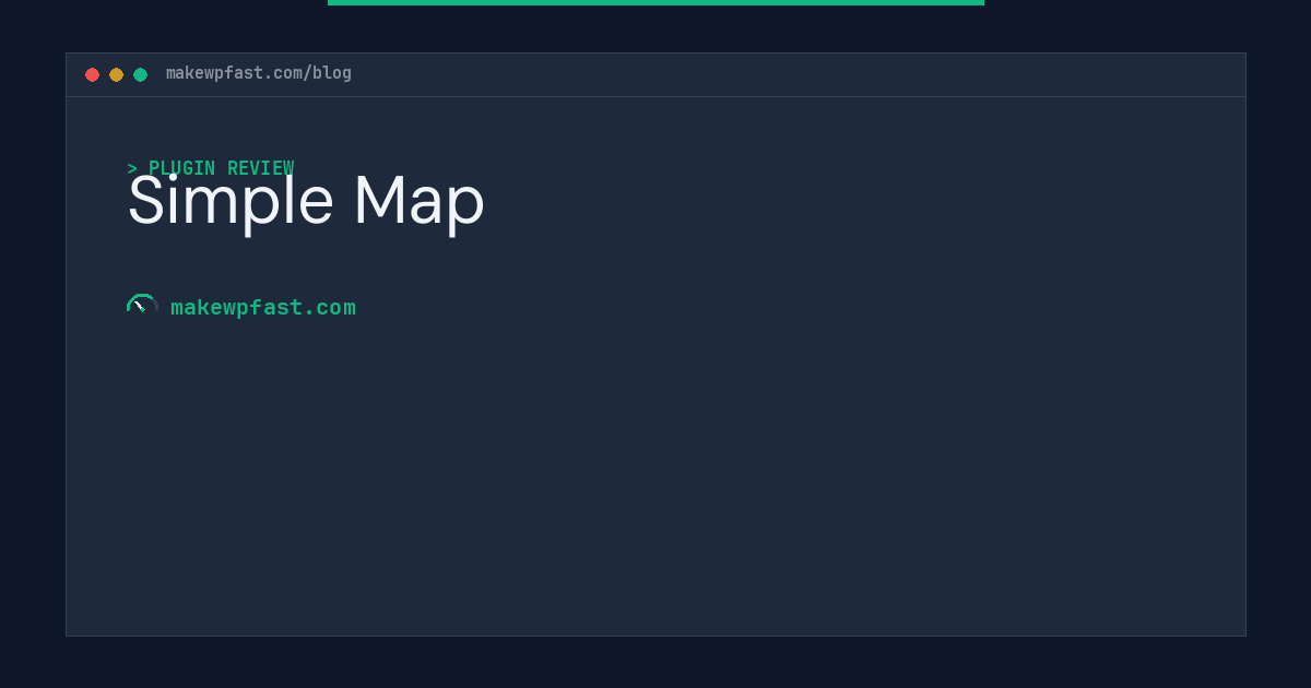 Simple Map - MakeWPFast