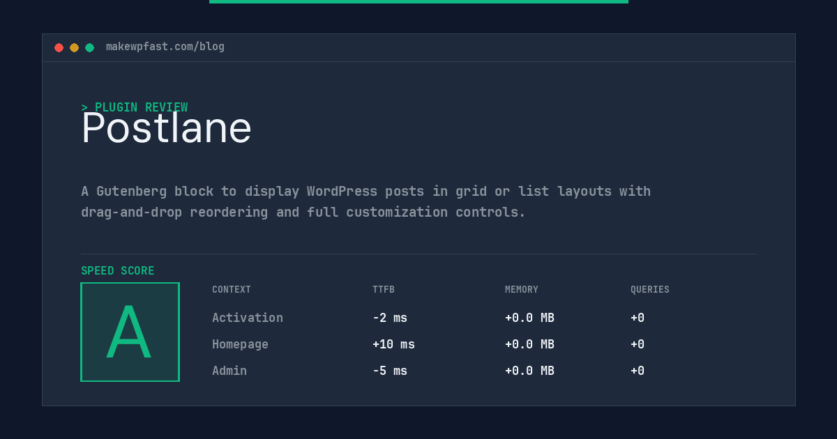 Postlane - MakeWPFast