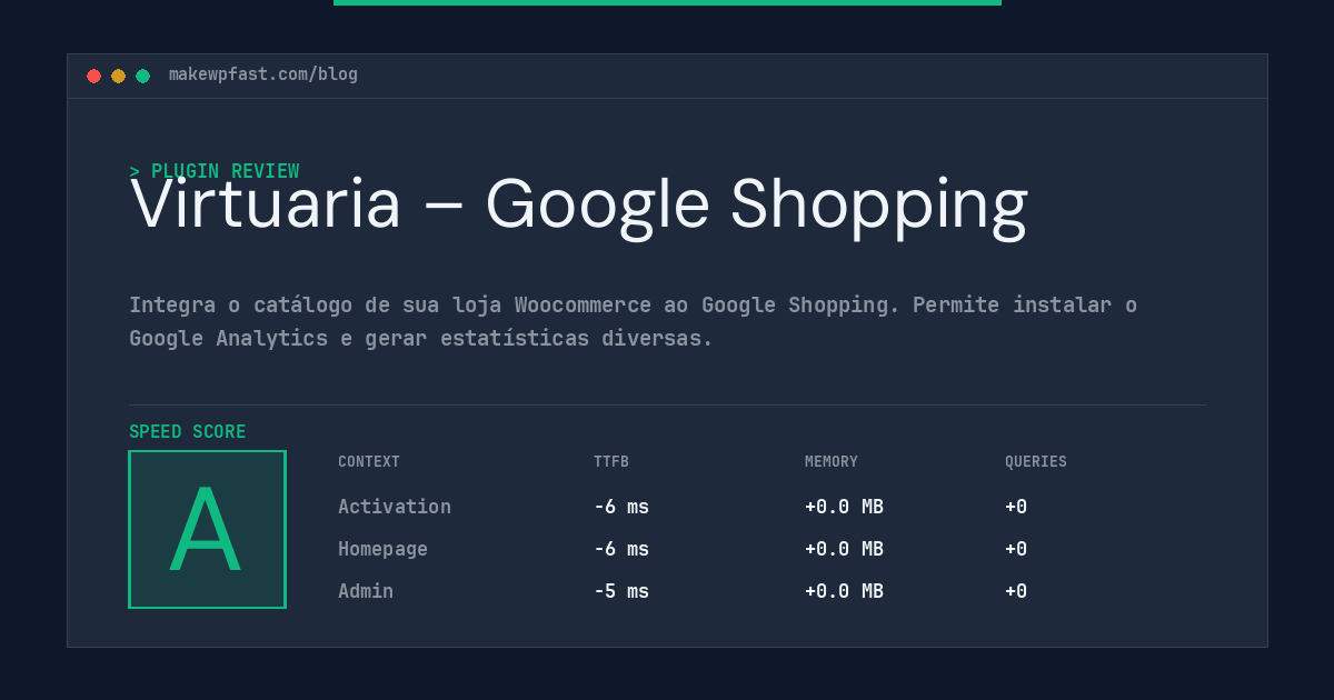 Virtuaria – Google Shopping - MakeWPFast