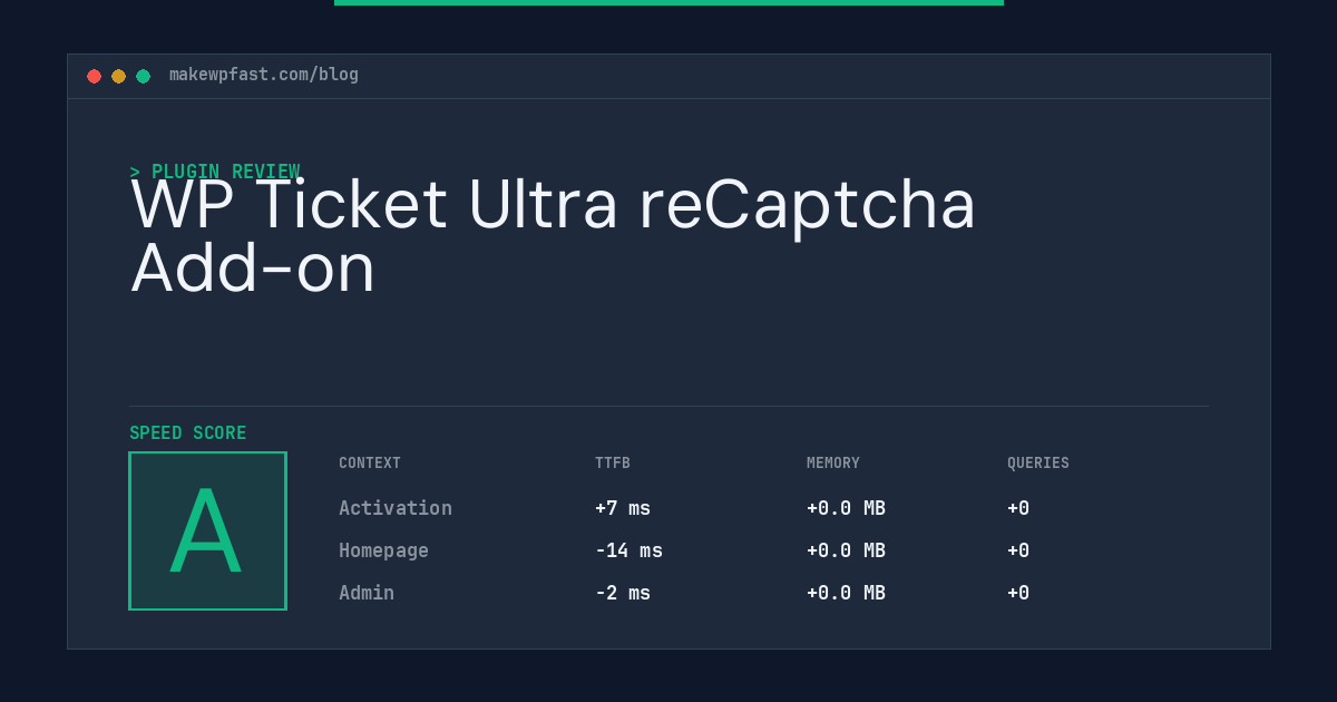 WP Ticket Ultra reCaptcha Add-on - MakeWPFast