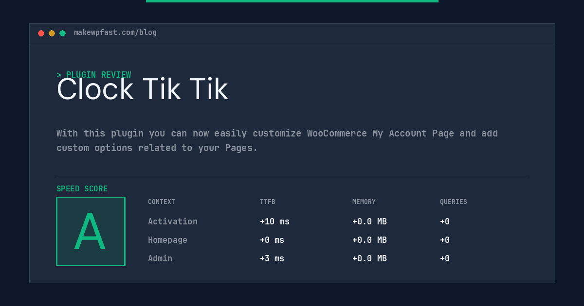 Clock Tik Tik - MakeWPFast