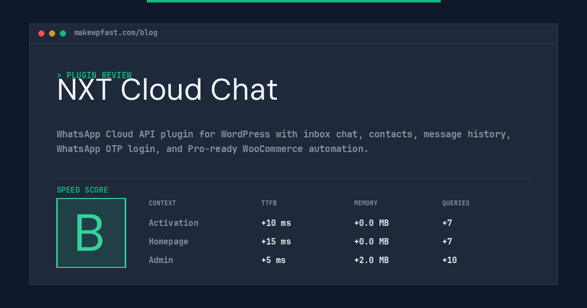NXT Cloud Chat - MakeWPFast