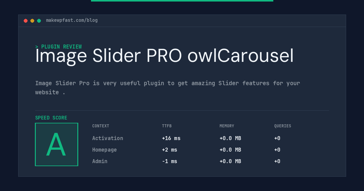 Image Slider PRO owlCarousel - MakeWPFast