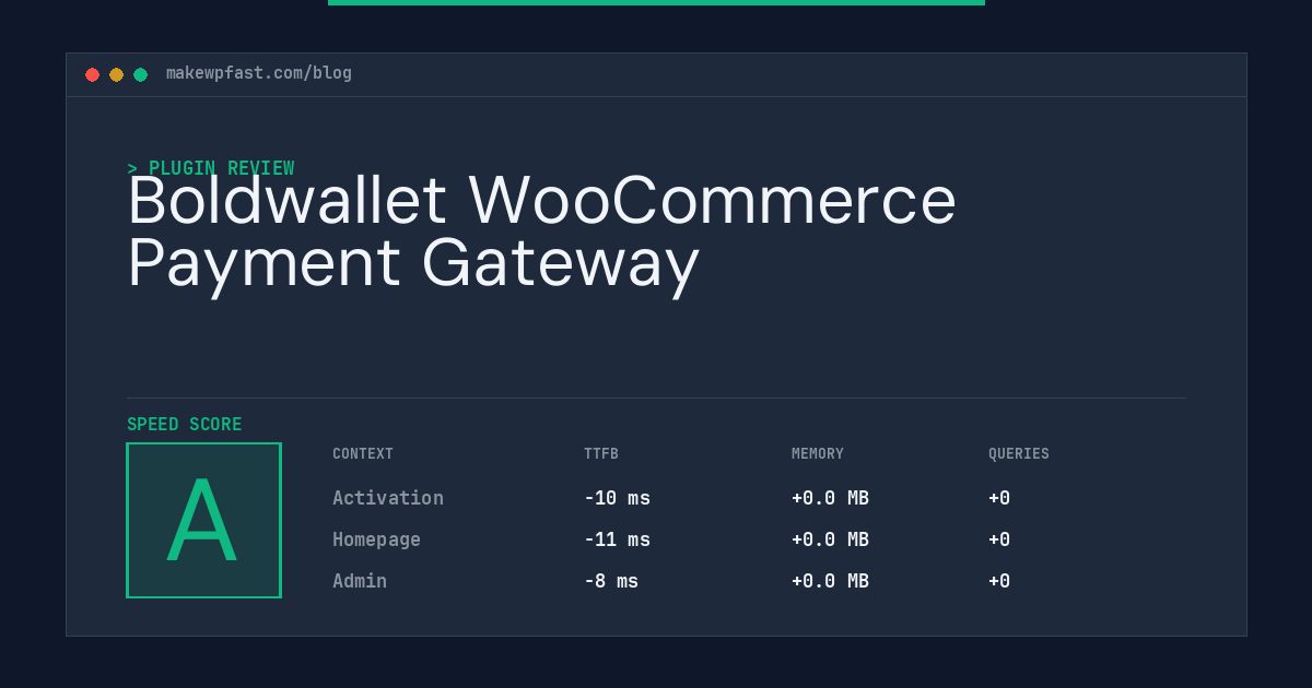 Boldwallet WooCommerce Payment Gateway - MakeWPFast