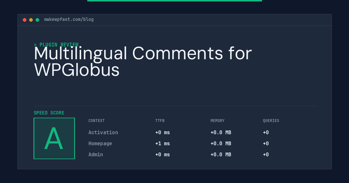 Multilingual Comments for WPGlobus - MakeWPFast