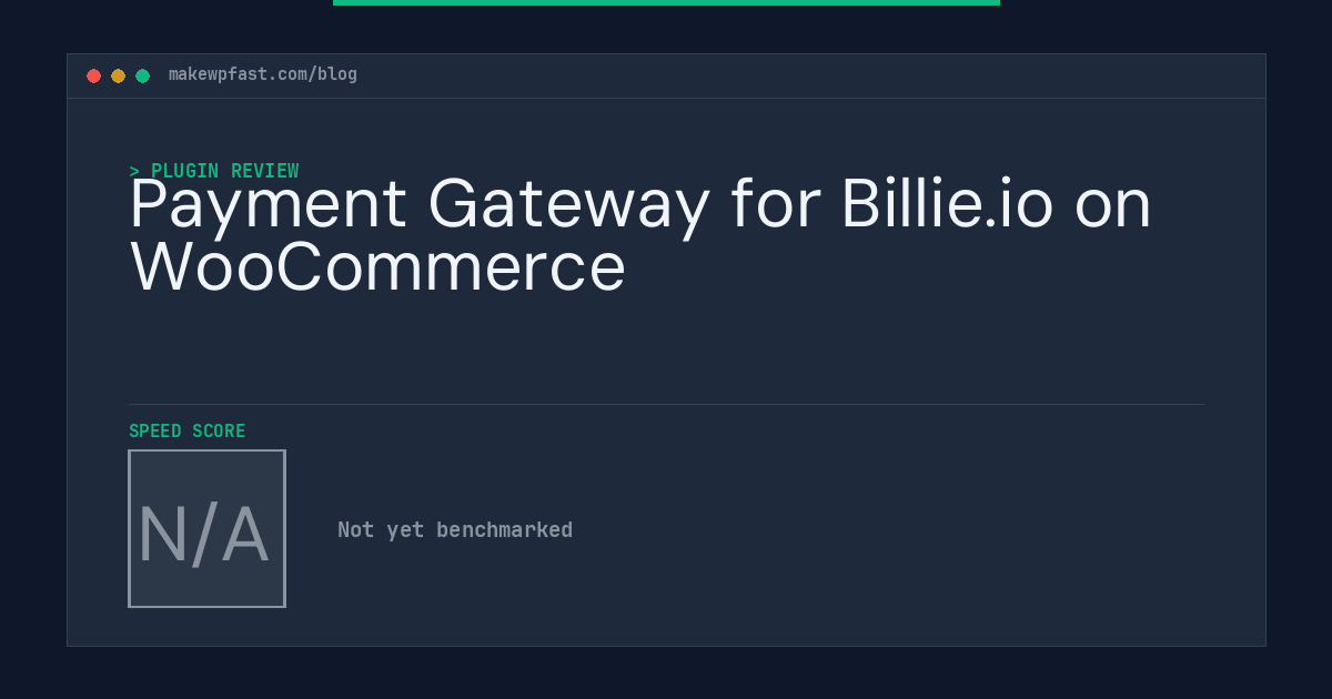 Payment Gateway for Billie.io on WooCommerce - MakeWPFast