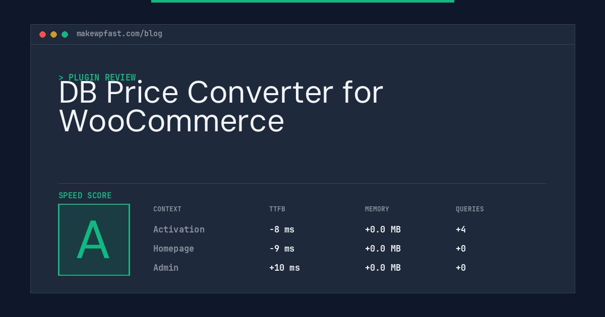 DB Price Converter for WooCommerce - MakeWPFast