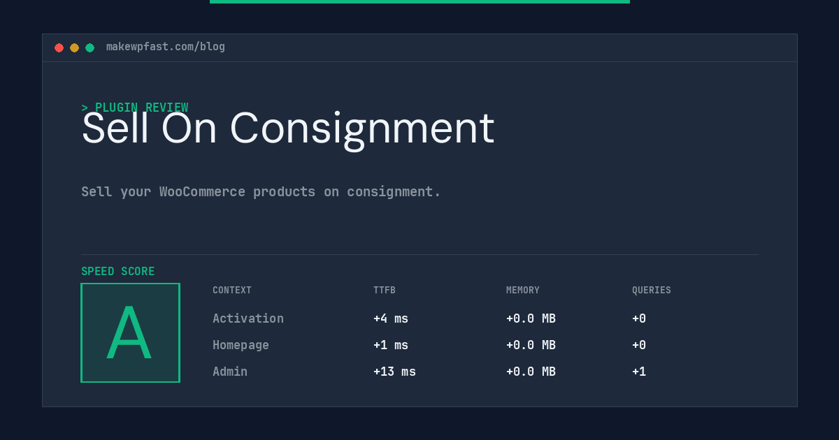 Sell On Consignment - MakeWPFast