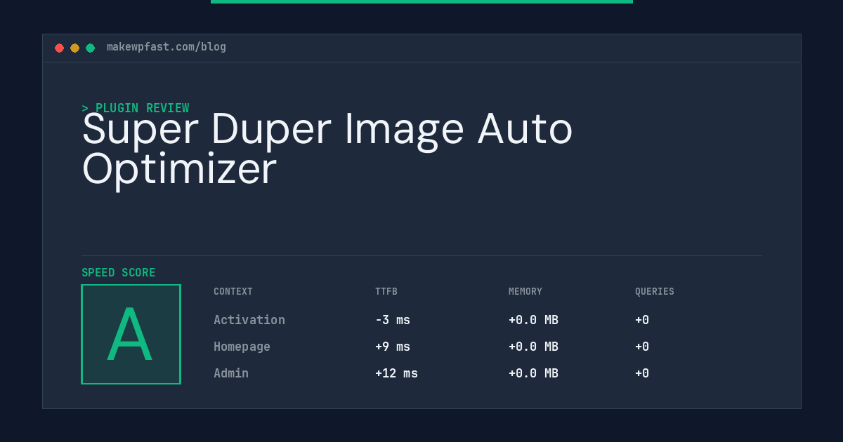 Super Duper Image Auto Optimizer - MakeWPFast