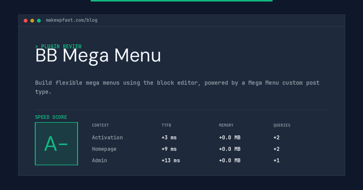 BB Mega Menu - MakeWPFast