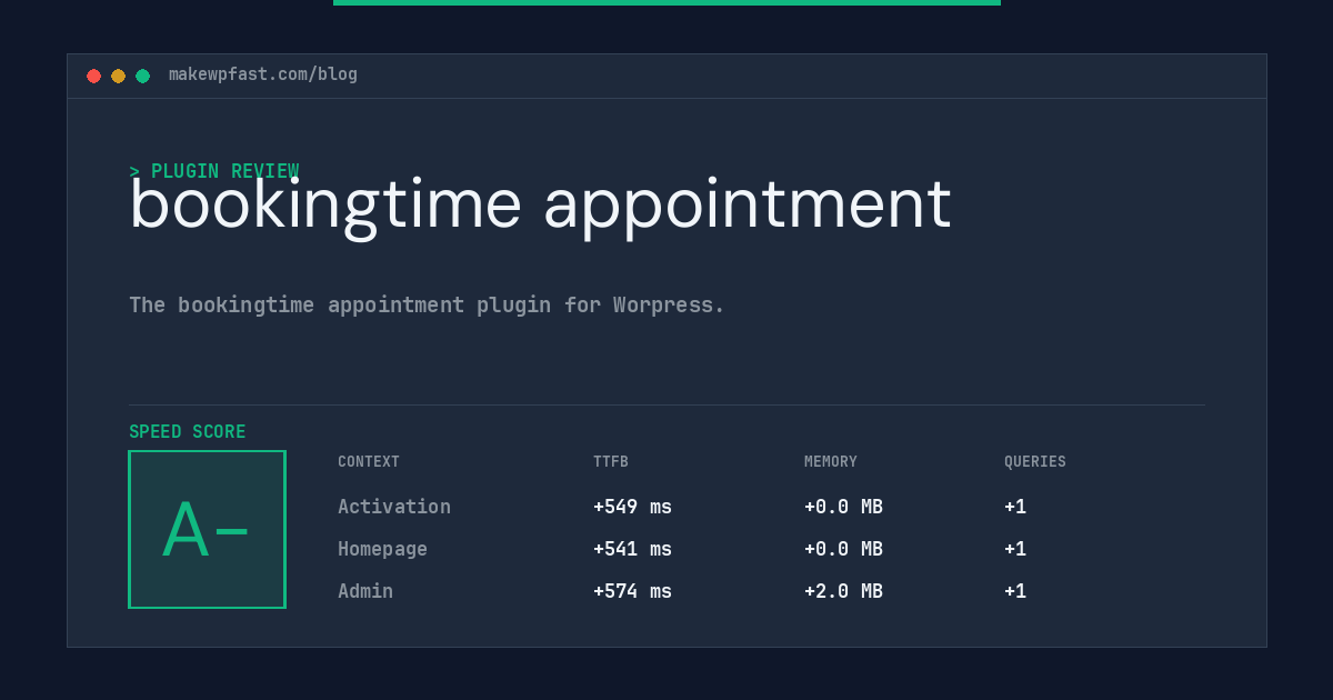 bookingtime appointment - MakeWPFast